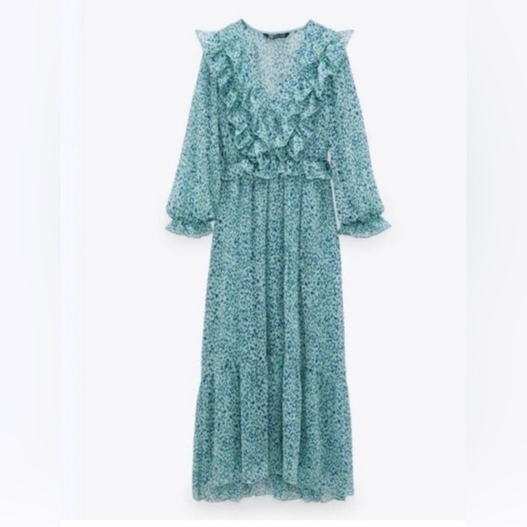 Zara Midi Dress Size Small - Picture 2 of 4